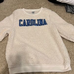 fluffy carolina sweatshirt
